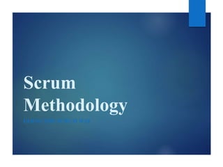 Scrum
Methodology
GOING THE SCRUM WAY
 