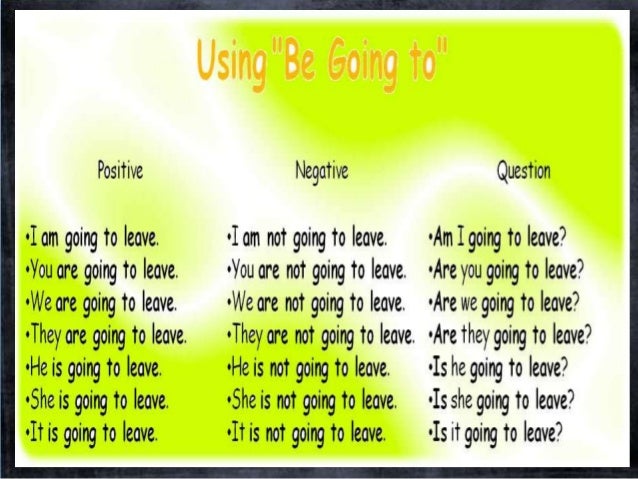 Going To And Will