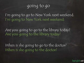 going to go
I’m going to go to New York next weekend.
I’m going to New York next weekend.

Are you going to go to the libr...