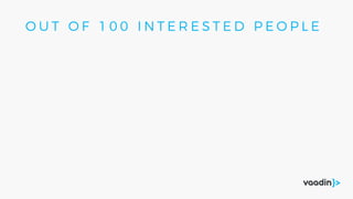 O U T O F 1 0 0 I N T E R E S T E D P E O P L E
 