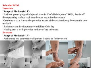 goniometer and range of motion lecture pptx | PPTX
