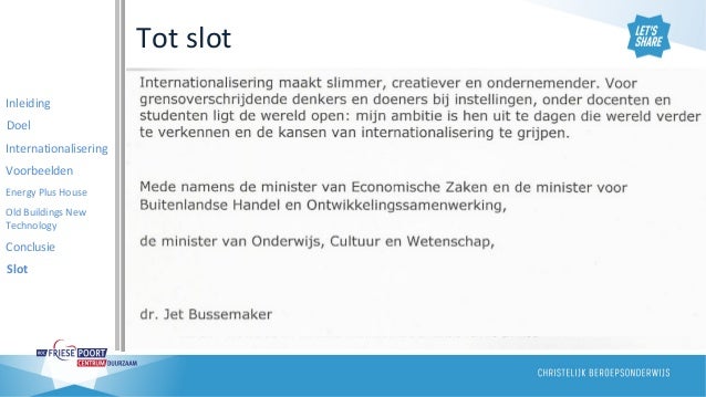 Go international domeindag Centrum Duurzaam 5 maart 2015