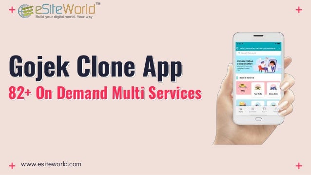 Gojek Clone App
82+ On Demand Multi Services
www.esiteworld.com
 