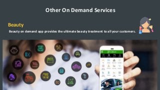 Other On Demand Services
Beauty
Beauty on demand app provides the ultimate beauty treatment to all your customers.
 