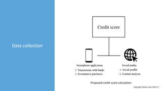 Data collection
Proposed credit score calculation
Copyright Skyline Labs 2016-17
 