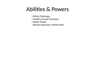 Gojo_Satoru_Presentation (1).pptxw3e4tr6ew | PPTX