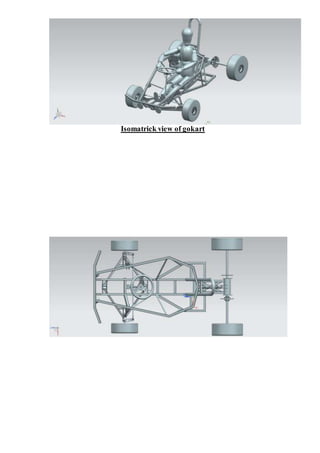 Isomatrick view of gokart
 