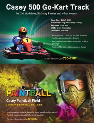 Go Karts and Paintball