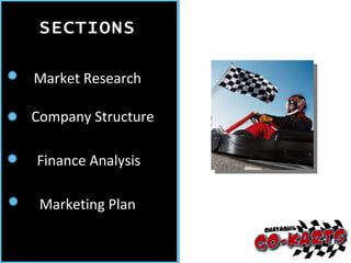 SECTIONS Market Research Company Structure Finance Analysis Marketing Plan 