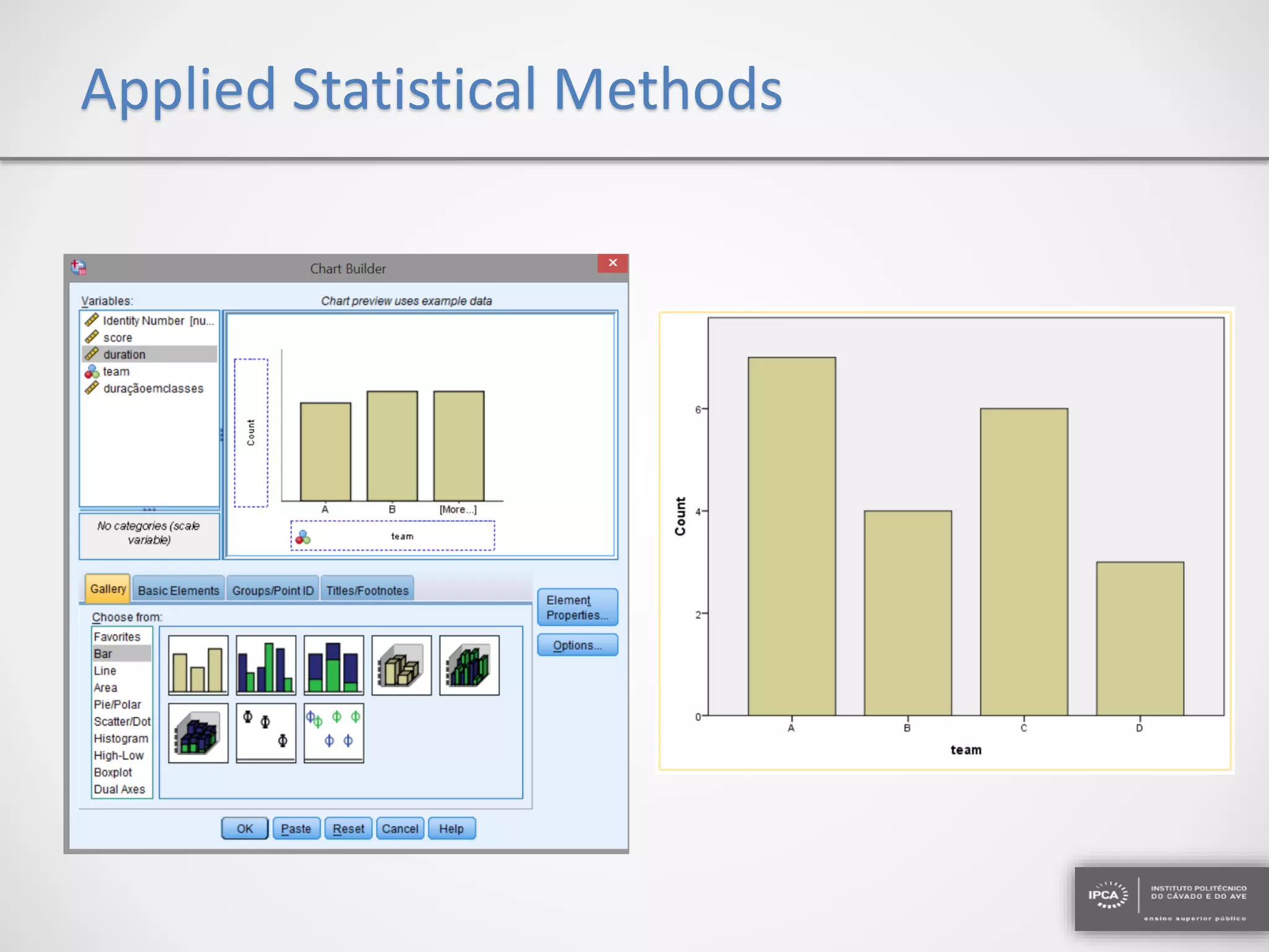 Applied Statistical Methods
 