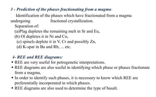 Role of Trace Elements In Petrogenesis | PPTX