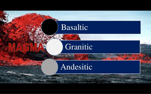 What are the differences between basaltic and granitic magma?