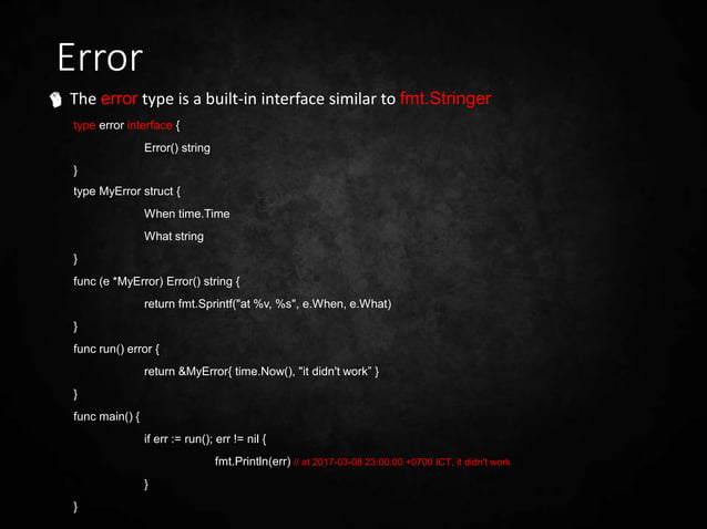 Go Programming Language (Golang) | PPTX