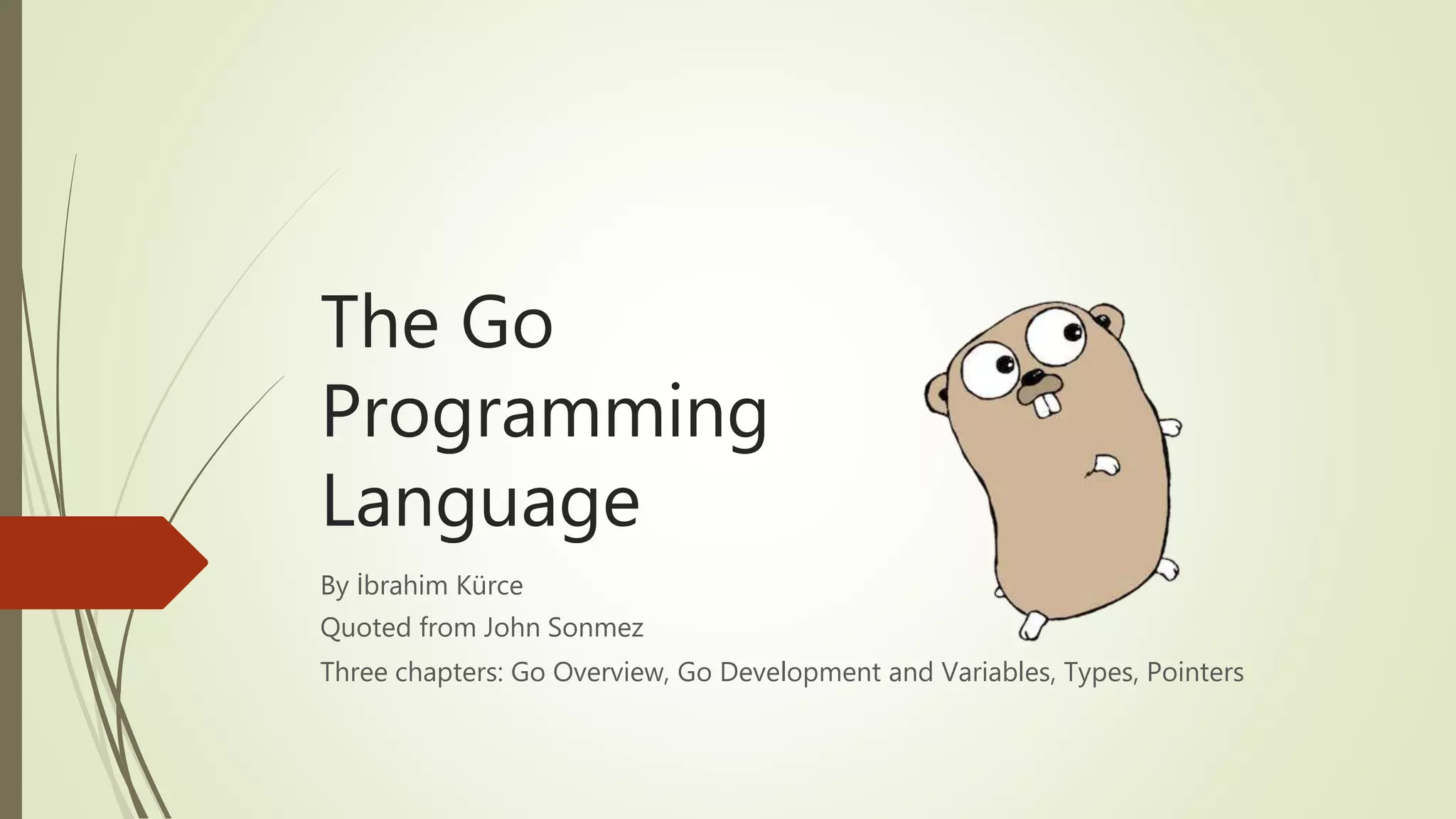 The Go Programing Language 1 | PPT