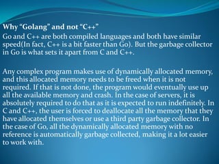 Golang : A Hype or the Future? | PPT