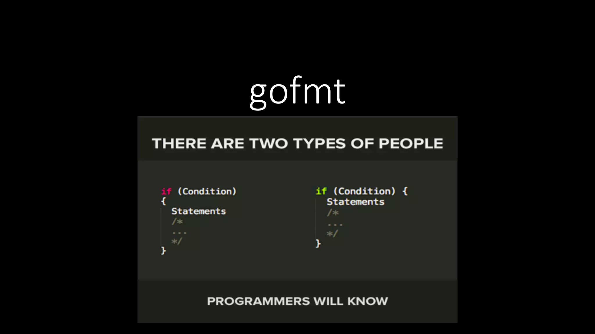 gofmt 