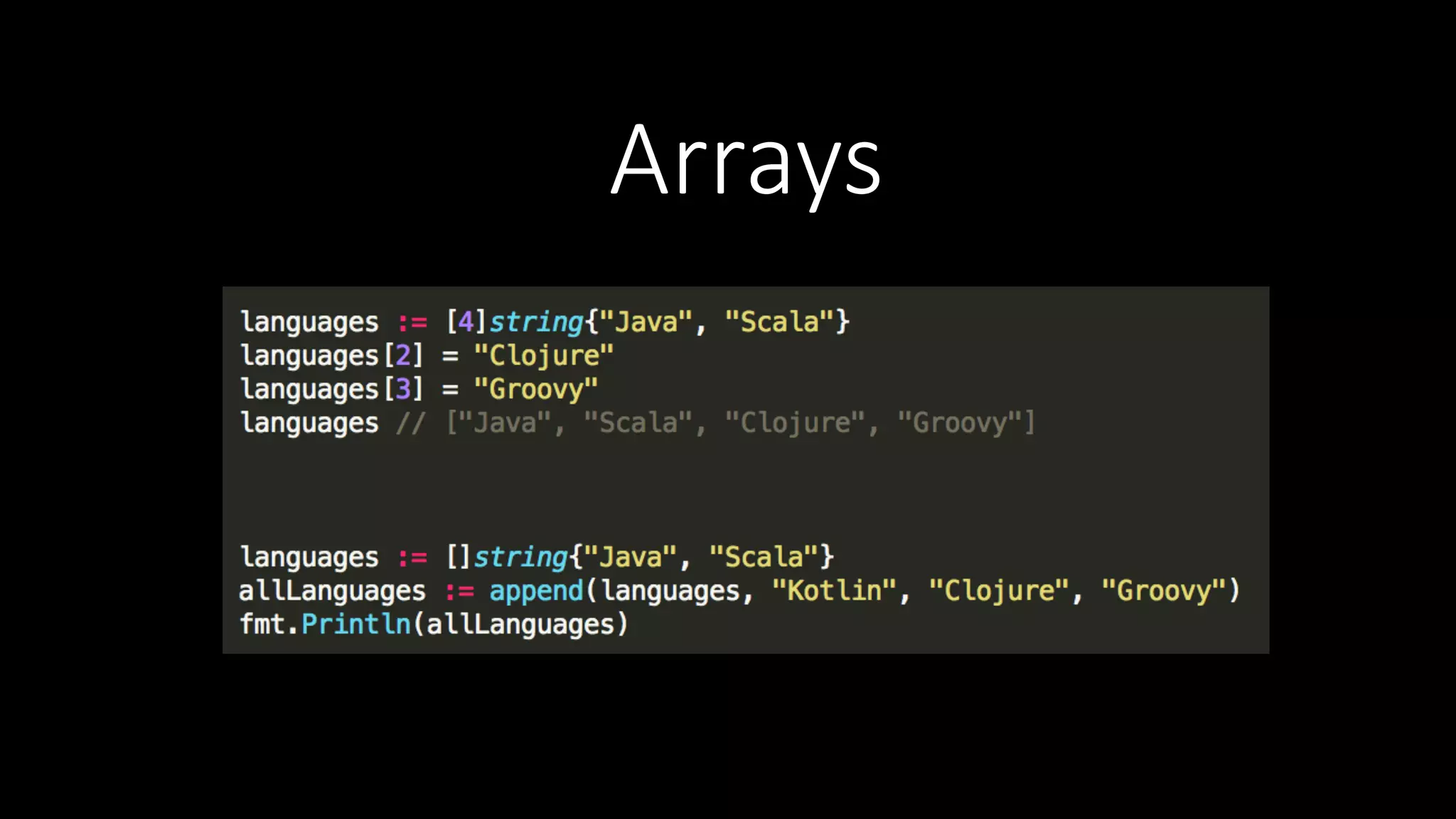 Arrays 