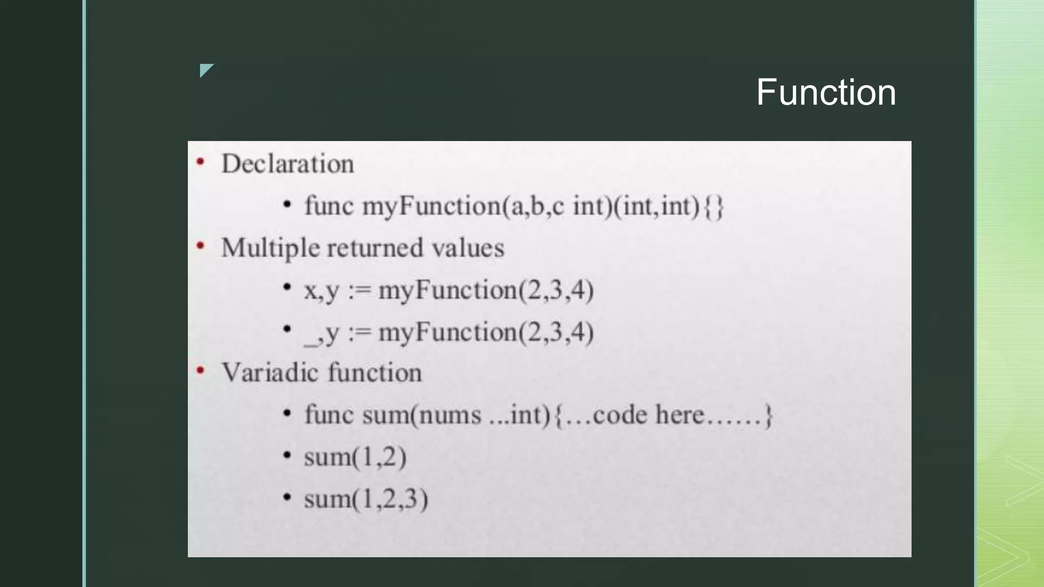 z Function 