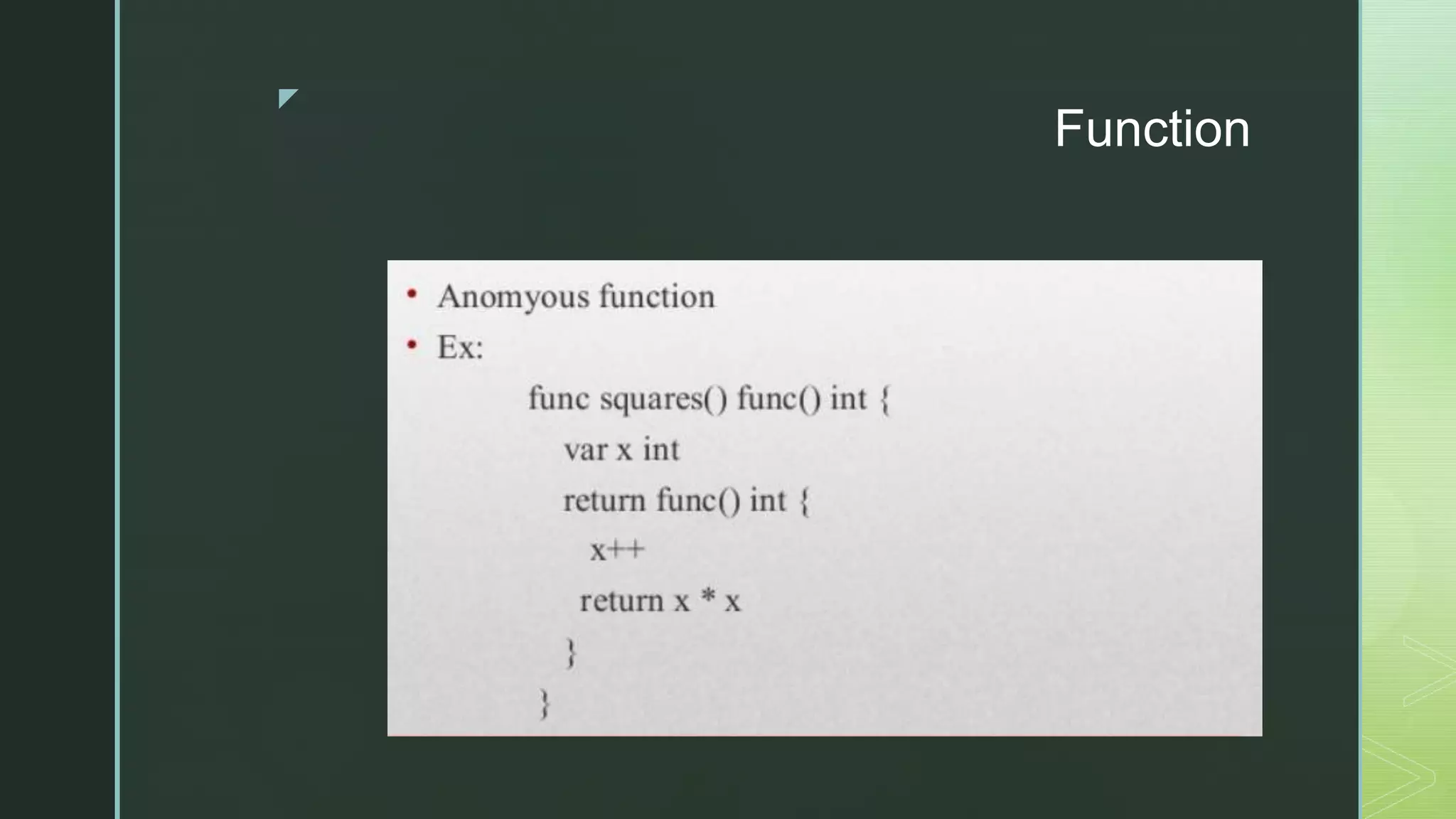 z Function 