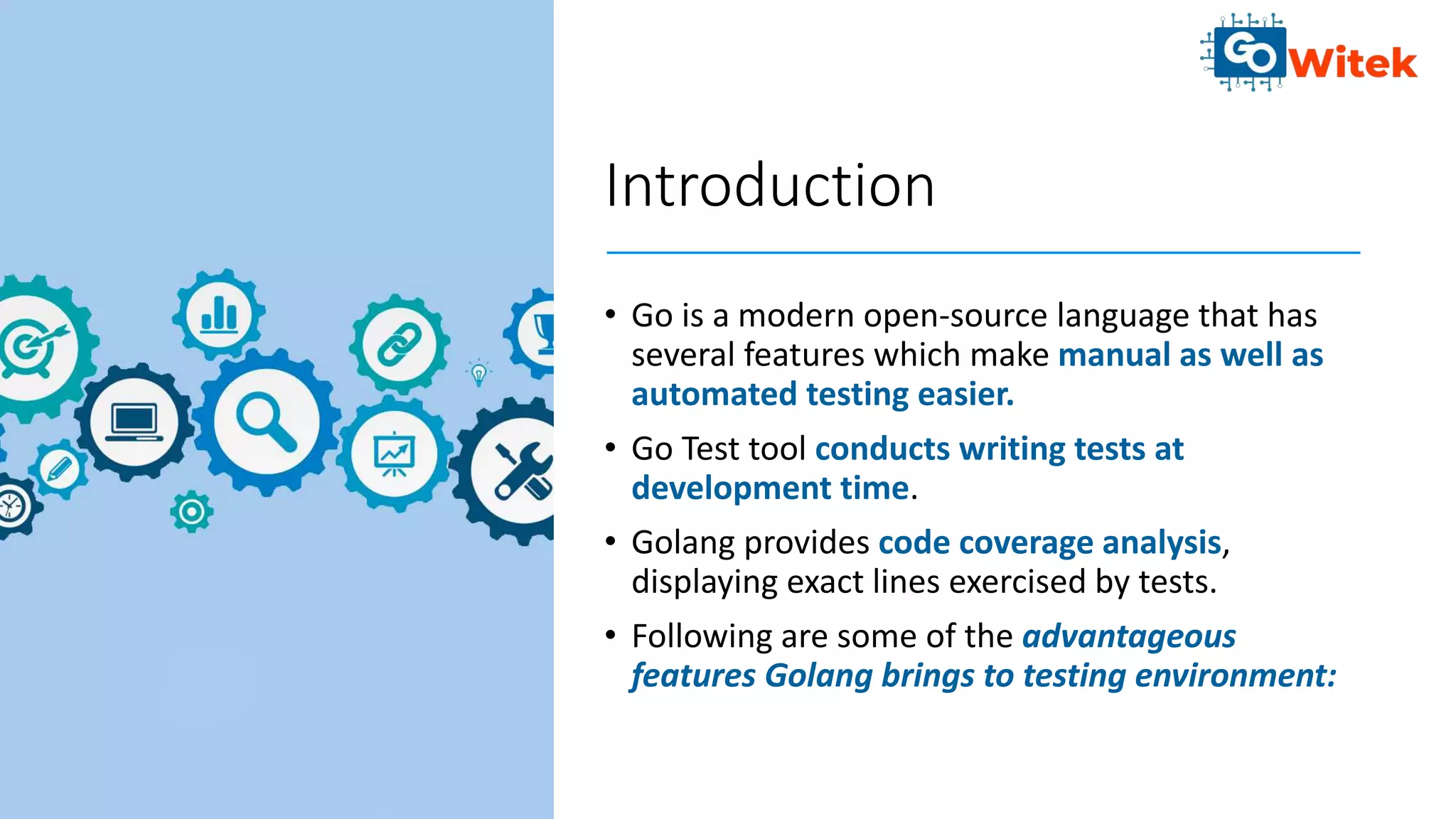 Golang testing | PPT