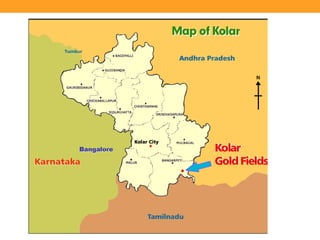 Kolar Gold Fields Map Gold