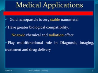 Application of Gold nanoparticle in Phtothermal therapy of cancer | PPTX
