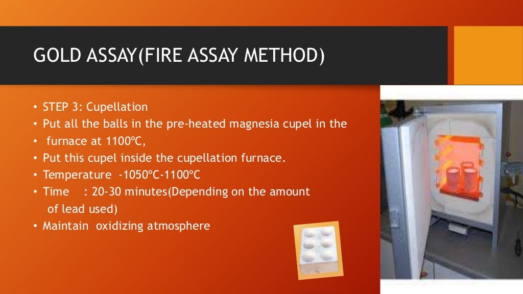 Gold assay(fire assay method)