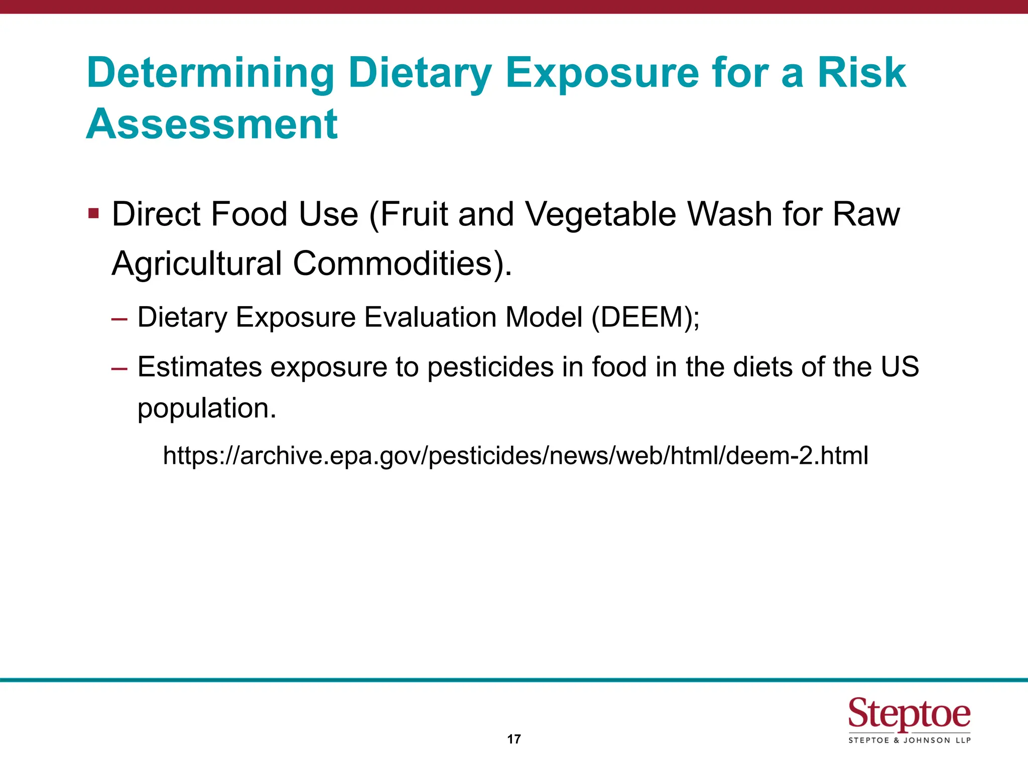 goldberg2018-03-08-dietary-risk-assessmentppt.ppt