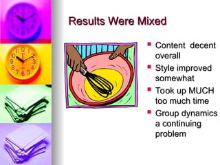 Classroom assessment techniques: Group presentations | PPT