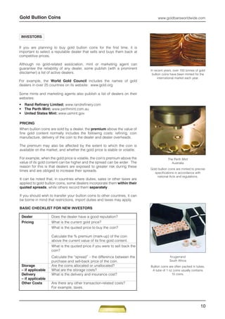 Gold bullion coins guide | PDF