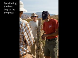 Considering the best way to set the posts.