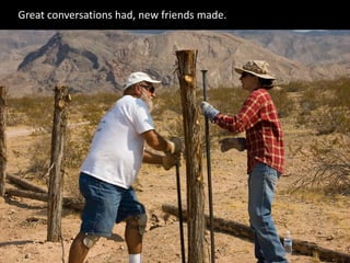 Great conversations had, new friends made.