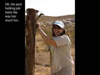OK, the post holding job looks like way too much fun.