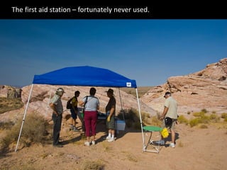 The first aid station C fortunately never used.