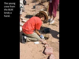 The young crew from the BLM lends a hand.