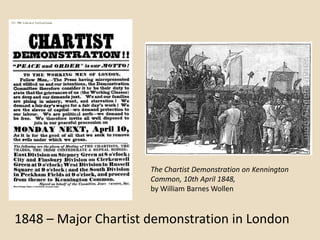 The Chartist Demonstration on Kennington
                      Common, 10th April 1848,
                      by William Barnes Wollen



1848 – Major Chartist demonstration in London
 