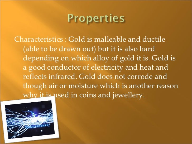 Gold chemistry presentation
