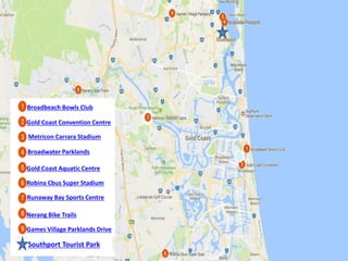 Gold Coast Broadwater Map Gold Coast Map