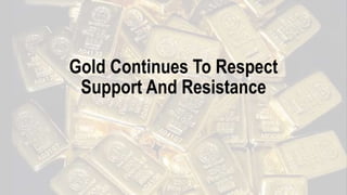 Gold Continues To Respect
Support And Resistance
 