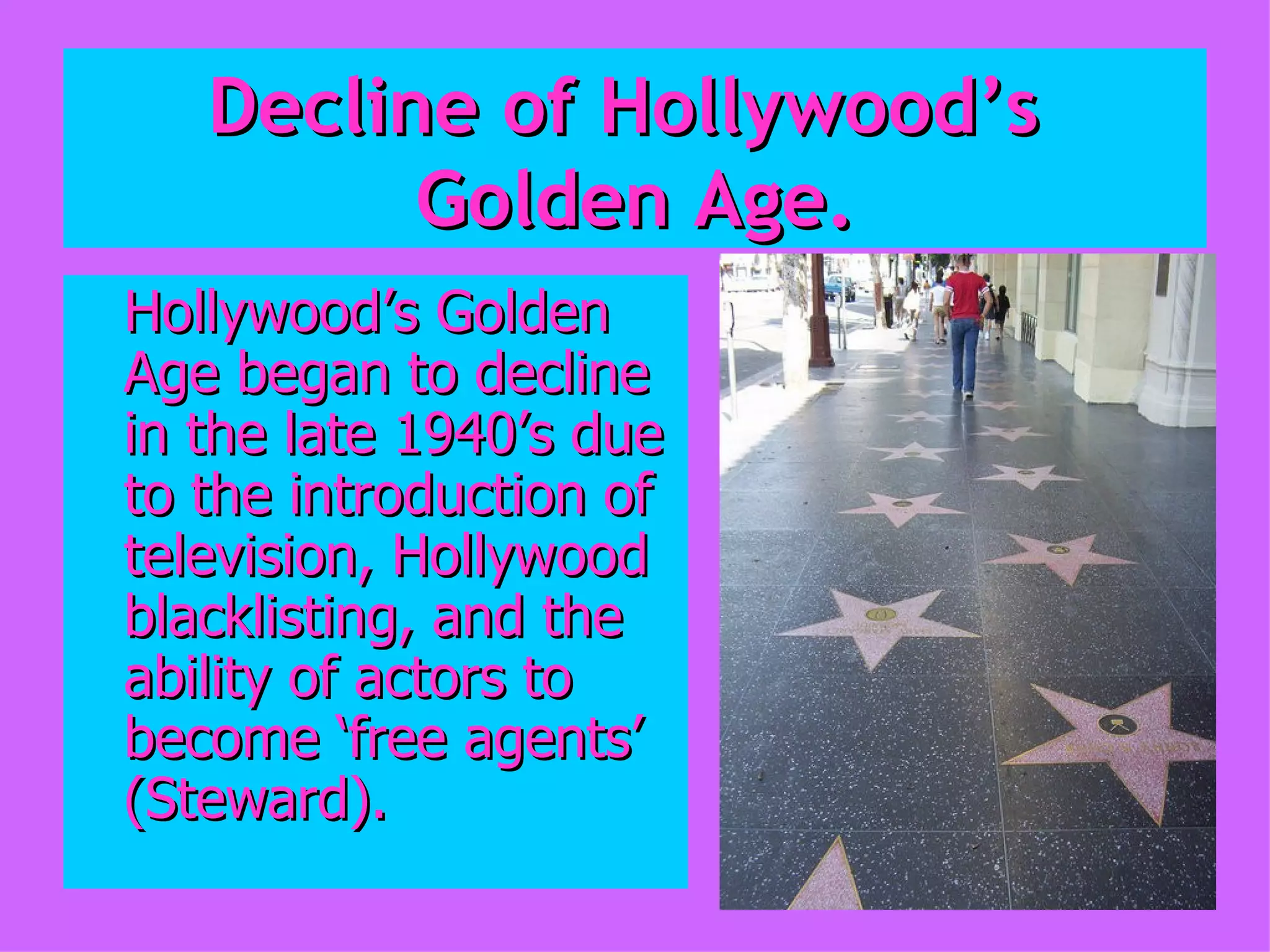 Golden Age Of Hollywood | PPT