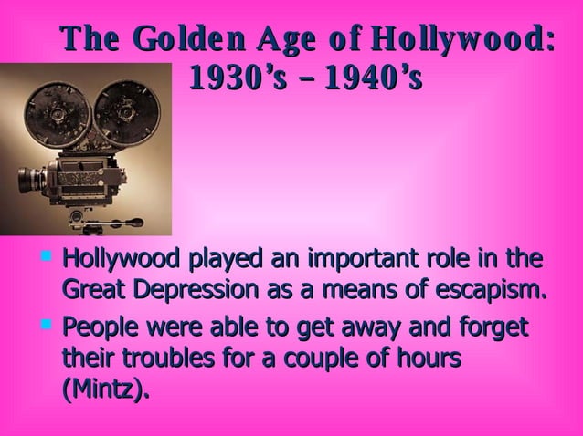 Golden Age Of Hollywood | PPT | Comedy | Genres