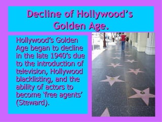 Golden Age Of Hollywood PPT