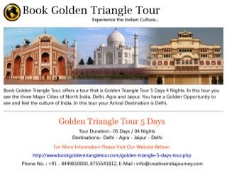 Golden Triangle Tour 5 Days