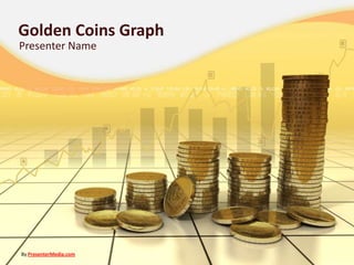 Golden Coins Graph Presenter Name By PresenterMedia.com 