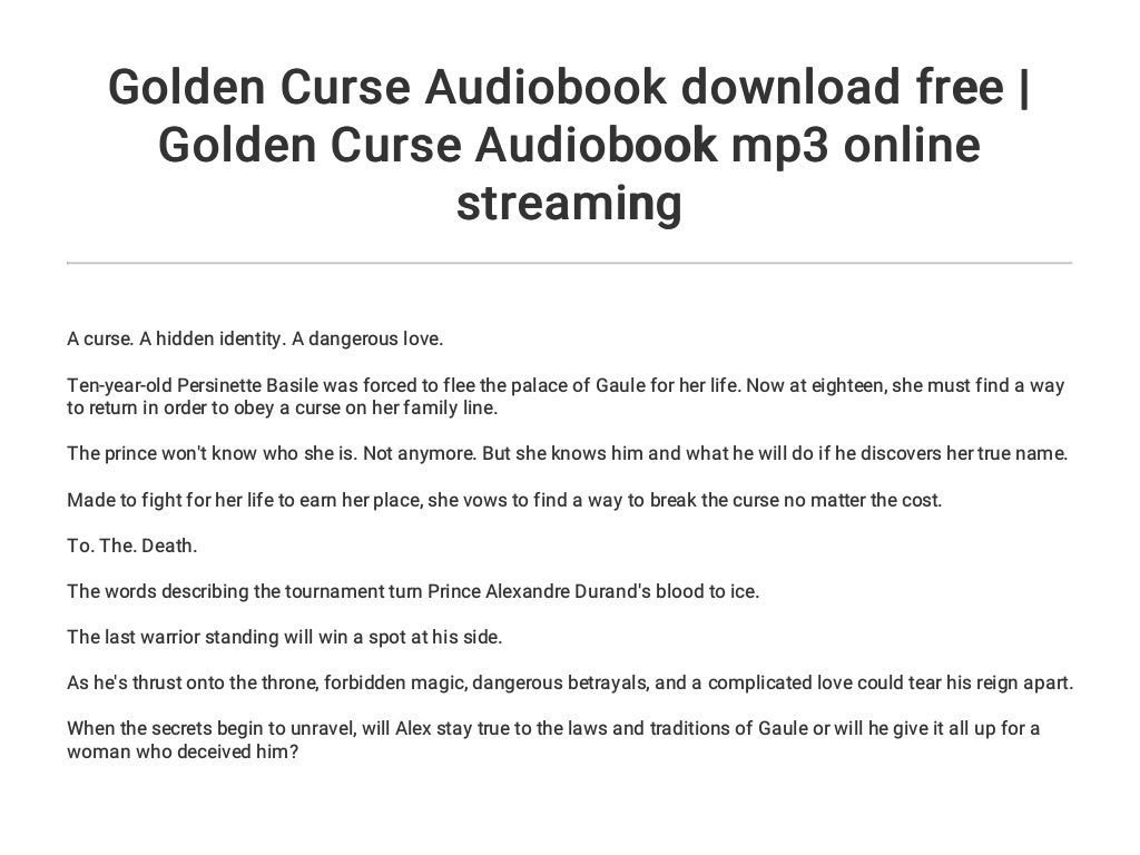 Golden Curse by M. Lynn Golden Curse by M. Lynn