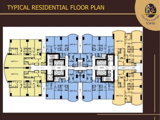 TYPICAL RESIDENTIAL FLOOR PLAN
 