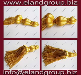 Golden french bullion tassels