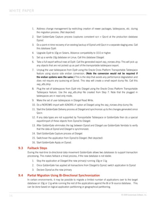 GoldenGate Whitepaper Oracle 8i 9i to 10g 11g Database Migration | PDF