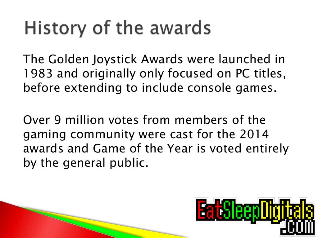Golden Joysticks Awards 2014 The winners!