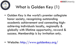 Golden Key System Golden Key RMIT Vietnam | PPT